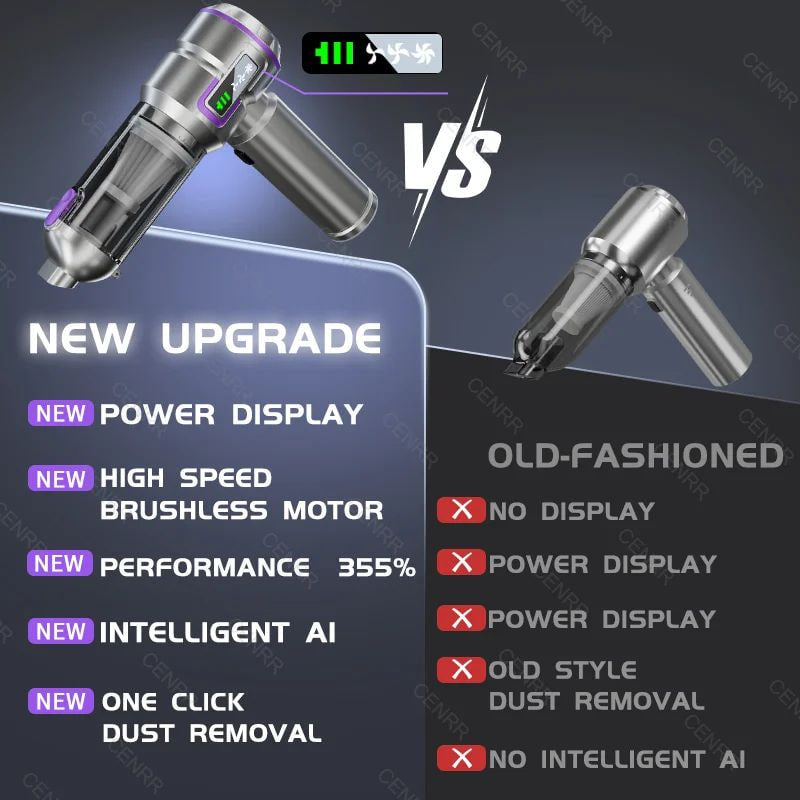 Relyvex™ 4-in-1 Car Vacuum Cleaner
